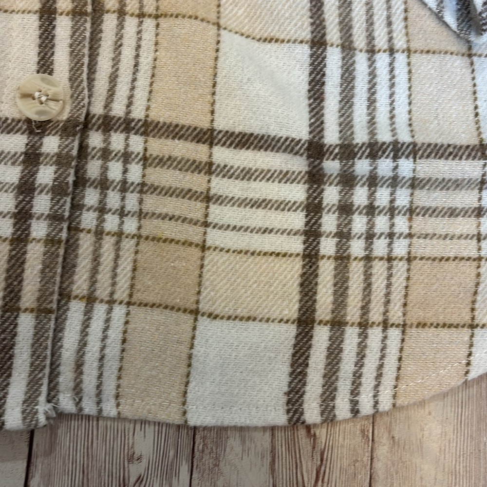 Oversized Plaid Button-Up Shacket - Picture 2 of 6
